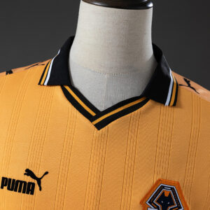 Wolves 98_99 Home Long-Sleeve Retro Jersey – Replica Football Soccer Shirt – S–X