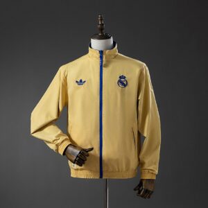 Real Madrid Reversible Jacket Windbreaker – Blue & Yellow – Replica Football Soc