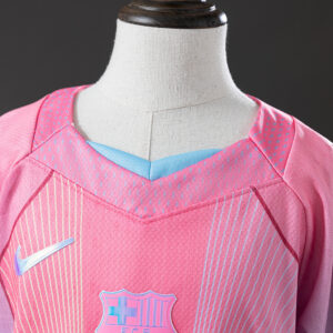 Barcelona 25/26 Concept Edition Pink Kids Kit Jersey – Replica Football Soccer S
