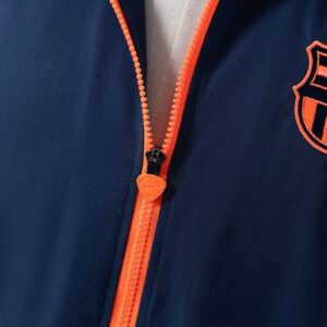 Barcelona Windbreaker - Navy Blue & Orange – Replica Football Soccer Shirt – S–X