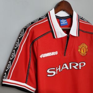 1998/99 Manchester United Home Short Sleeve Retro Replica S-XXL