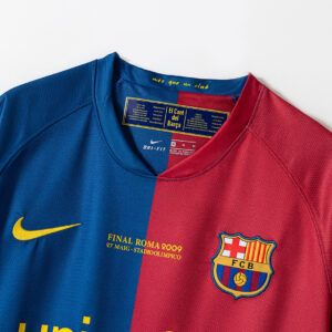 Barcelona 2008/09 Home Retro Jersey – Vintage Replica Football Soccer Shirt – Si