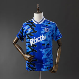 Schalke 04 1992/93 Home Retro Jersey – Vintage Replica Football Soccer Shirt – S