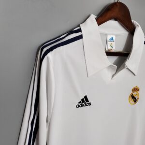 2002 Real Madrid Home Long Sleeve Retro Replica S-XXL