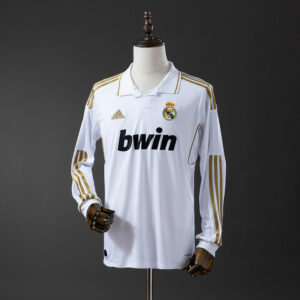 Real Madrid 2011/12 Home Long Sleeve Retro Jersey – Vintage Replica Football Soc