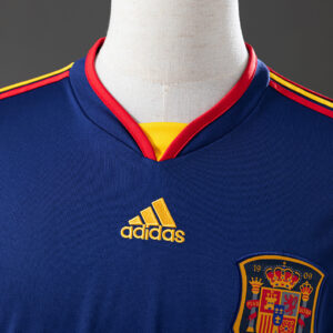 Spain 2010 Away Long Sleeve Retro Jersey – Classic Replica Football Shirt – S–XX