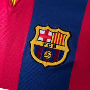 Barcelona 2014/15 Home Long Sleeve Retro Jersey – Vintage Replica Football Socce