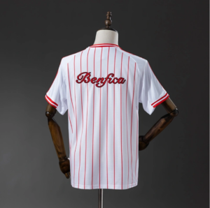 Benfica 25/26 US Pack Full-Button Baseball Jersey White
