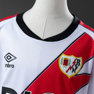 Rayo Vallecano 25/26 Home kids kit Jersey – Replica Football Soccer Shirt – Size