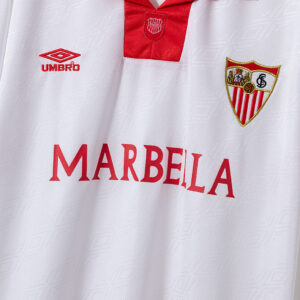 Retro Sevilla 1994/96 Home Jersey – Vintage Replica Football Soccer Shirt – Size