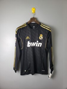 2012 Real Madrid Away Retro Jersey – Black – Long-Sleeved – Replica – S-XXL