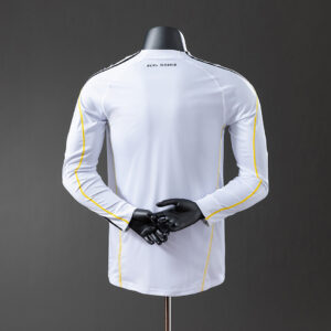 Real Madrid 2009/10 Home Long Sleeve Player Version Retro Jersey – Vintage Repli