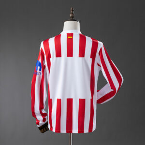 Atletico Madrid 2025/26 Home Long Sleeve Jersey – Replica Football Soccer Shirt