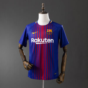 Barcelona 2017/18 Home Retro Jersey – Vintage Replica Football Soccer Shirt – Si