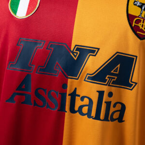 Roma 01/02 Champion Edition Long Sleeve Retro Jersey – Replica Football Soccer S