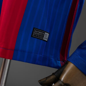 Barcelona 2016/17 Home Long Sleeve Retro Jersey – Vintage Replica Football Socce