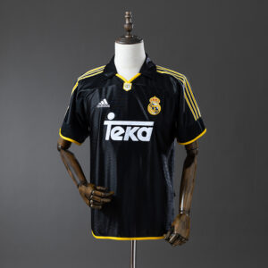Real Madrid 1998/00 Second Away Retro Jersey – Vintage Replica Football Soccer S