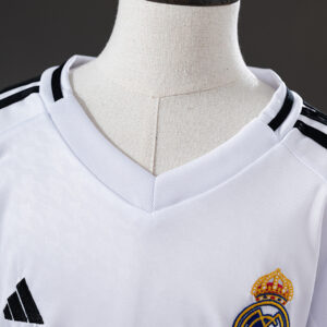 Real Madrid 24/25 Home Kids Kit Jersey – Replica Football Soccer Shirt – Size 16