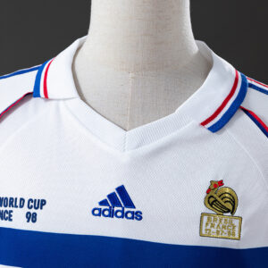 France 1998 Away Long Sleeve Retro Jersey – Replica Football Soccer Shirt – S–XX