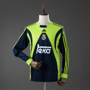 Real Madrid 99_00 Retro GK Long Sleeve Jersey – Replica Football Soccer Shirt –