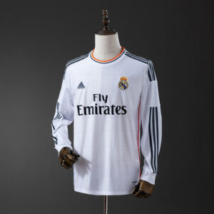 Real Madrid 2013/14 Home Long Sleeve Retro Jersey – Vintage Replica Football Soc