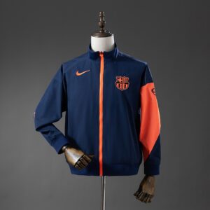 Barcelona Windbreaker - Navy Blue & Orange – Replica Football Soccer Shirt – S–X