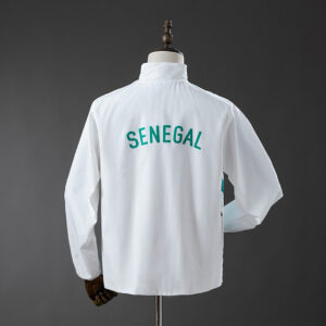 Senegal 2026 Pre-match Training Windbreaker – White Replica Football Jacket – S–