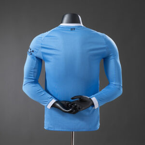 Manchester City 2025/2026 Home Long Sleeve Player Version Jersey – Replica Footb