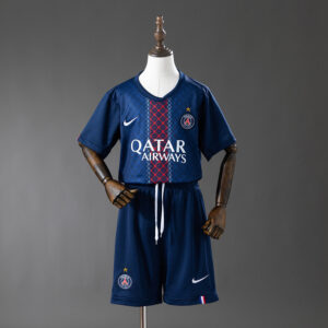 PSG 25/26 Home (Champion Edition) Kids Kit Jersey – Replica Football Soccer Shir