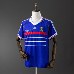 France 1998 Home Retro Jersey – Replica Football Soccer Shirt – S–XXL