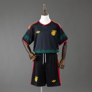 Jamaica 2026 x Bob Marley Away Kids Kit Jersey – Replica Football Soccer Shirt –