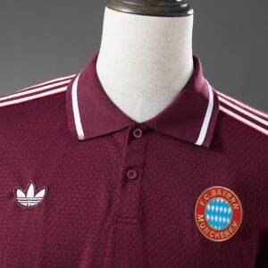 Bayern Munich 25_26 POLO - Maroon – Replica Football Soccer Shirt – S–XXL