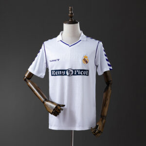 Real Madrid 1988/90 Home Retro Jersey – Vintage Replica Football Soccer Shirt –