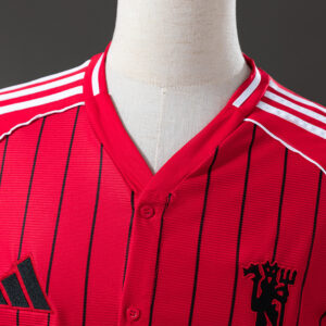 Manchester United 25/26 US Pack Full-Button Baseball Jersey Red – Special Editio