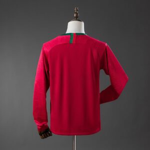 Portugal 2018 Home Long-Sleeved Retro Jersey – Replica Football Soccer Shirt – S