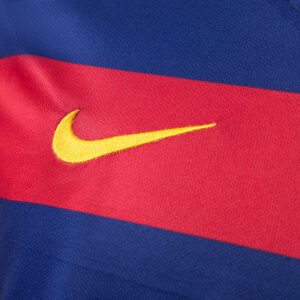Barcelona 2015/16 Home Long Sleeve Retro Jersey – Vintage Replica Football Socce