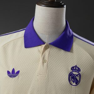 Real Madrid 25_26 POLO - Apricot – Replica Football Soccer Shirt – S–XXL