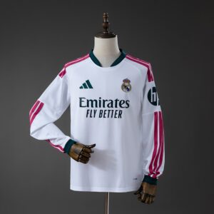 Real Madrid 26_27 Home Long Sleeve Jersey – Replica Football Soccer Shirt – S–4X