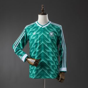 German 90/91 Away Long-Sleeve Retro Jersey – Replica Football Soccer Shirt – S–X