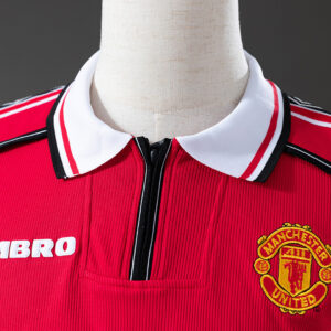 Manchester United 1998/99 Home Long Sleeve Retro Jersey – Classic Football Shirt