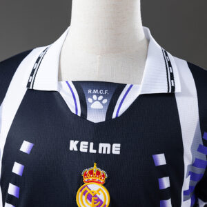 Real Madrid 1997/98 Second Away Retro Jersey – Vintage Replica Football Soccer S