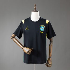 Brazil Jordan Brand Drill Top - Black – Replica Football Soccer Shirt – S–4XL