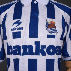 Real Sociedad 1994/95 Home Retro Jersey – Vintage Replica Football Soccer Shirt
