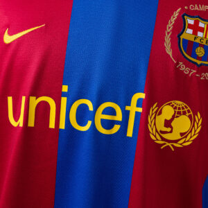 Barcelona 2007/08 Home Retro Jersey – Vintage Replica Football Soccer Shirt – Si
