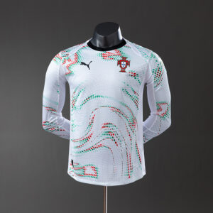 Portugal 2025 Away Long Sleeve Player Version Jersey – Replica Football Soccer S