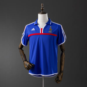 France 2000 Home Retro Jersey – Replica Football Soccer Shirt – S–XXL