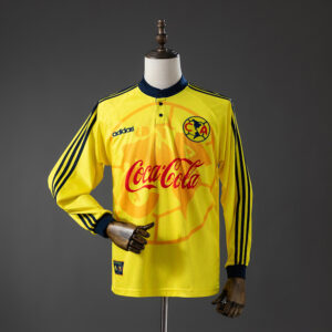 America 97_98 Home Long-Sleeve Retro Jersey – Replica Football Soccer Shirt – S–