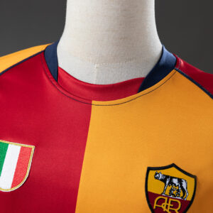 Roma 01/02 Champion Edition Long Sleeve Retro Jersey – Replica Football Soccer S