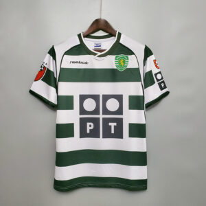 01/03 Sporting Lisbon Home Retro Jersey – Vintage Replica Football Soccer Shirt