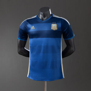 Argentina 2014 Away Player Version Retro Jersey – Vintage Replica Football Socce